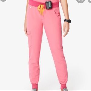 FIGS NEON PINK ZAMORA JOGGERS S NWT